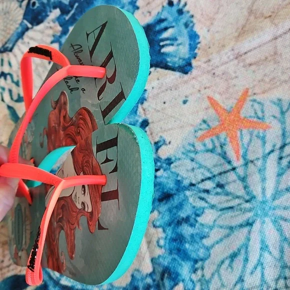 Havaianas Disney Ariel Flip Flops Size 7/8 - Picture 11 of 16